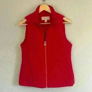 Michael Kors Red Puffer Vest Women's XS